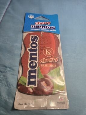 Mentos Car Air Freshener Cherry 1 Count New In Package Long Lasting
